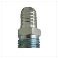 1 Inch Hydraulic Nipple - Mild Steel, 1 Inch Size, Silver Color | Rust Proof, High Leakage Resistance, Spiral Threaded End For Easy Connection
