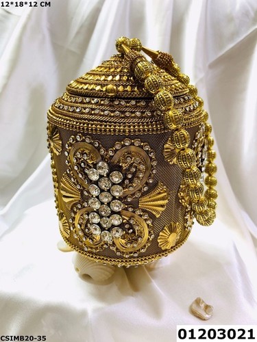 Handmade Bridal Metal Clutch Bag