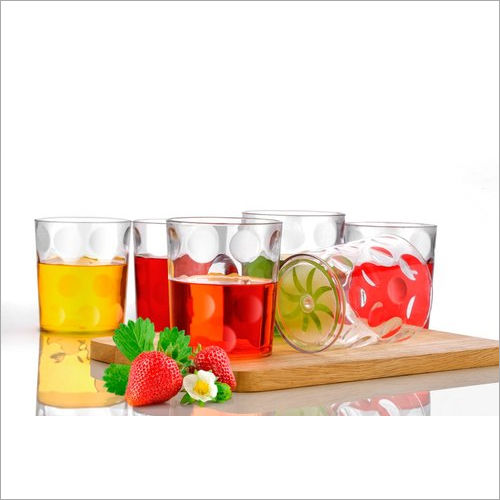 Bubble Design Modern Juice Glasses