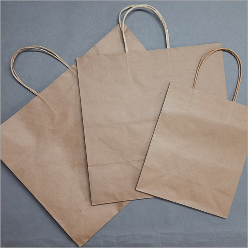 Brown Shopping bags By MS PAPER & ENGINEERING WORKS