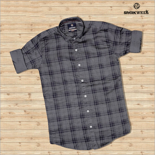 Washable Grey Check Shirts