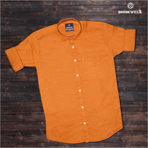 Orange Cotton Shirts
