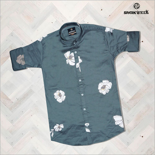 Flower Printed Cotton Shirts