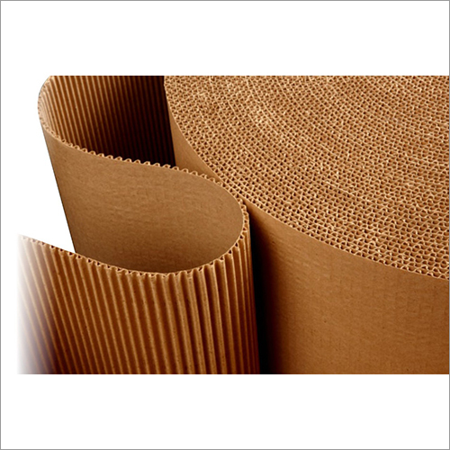 Brown Plain Flute Corrugated Paper Roll
