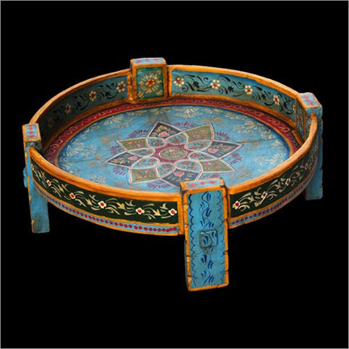 Polished Wooden Antique Chakki Table