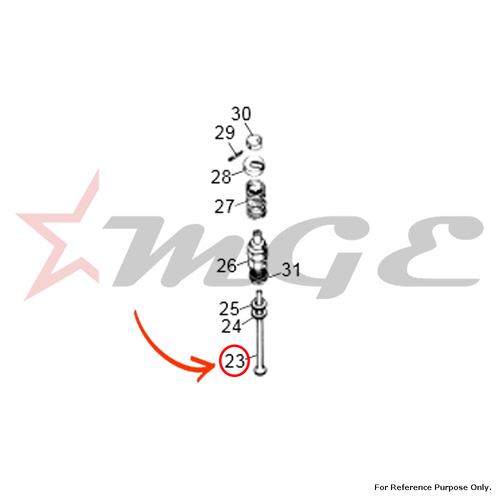Decompressor Valve For Royal Enfield - Reference Part Number - #140099/A