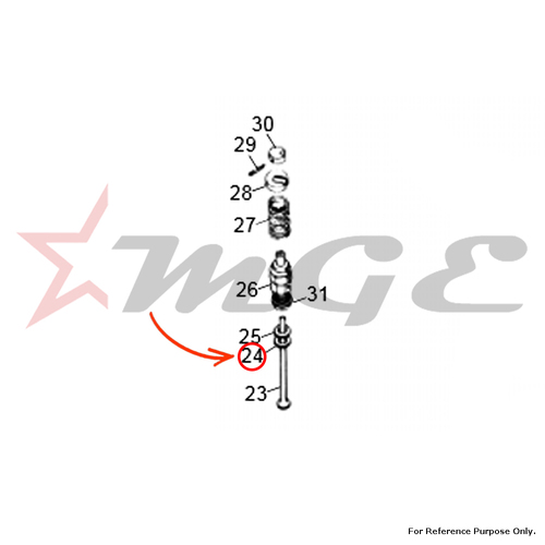 Washer For Decompressor Valve Royal Enfield - Reference Part Number - #140097/3
