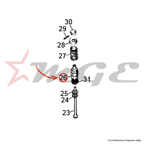 Decompressor Body (Without Cable) For Royal Enfield -Reference Part Number - #140867/8