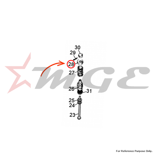 Spring Cap For Royal Enfield - Reference Part Number - #140101/B