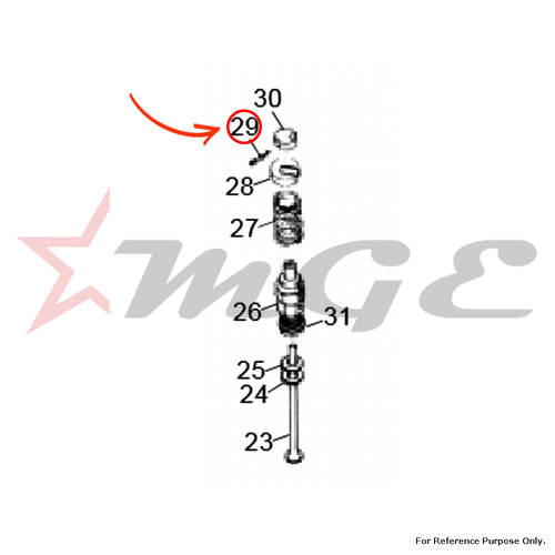 Split Pin For Royal Enfield - Reference Part Number - #110320/3