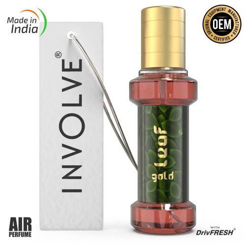 Involve Rainforest Car Perfume Spray - Gold Leaf Fragrance Car Freshener Spray
