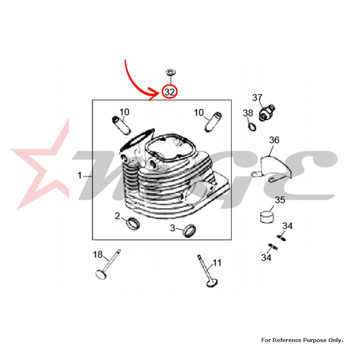 Washer For Royal Enfield - Reference Part Number - #140168/1