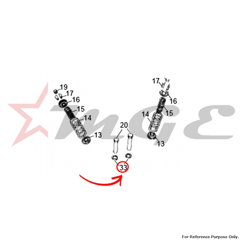 Stud, Rocker Bearing, 1/4