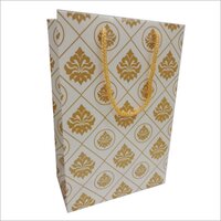 Designer Print Gift Paper Bag - High-grade Paper, 6"ã9"ã3.2", Various Colors & Finishes | Biodegradable, Recyclable, Rope Handle