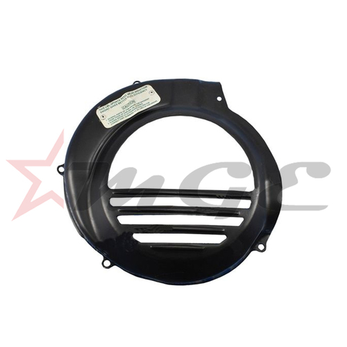Vespa PX LML Star NV - Fan Cover With Caution Plate - Reference Part Number - #C-3712622