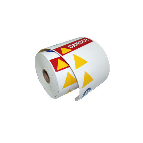 White Multicolor Packaging Label