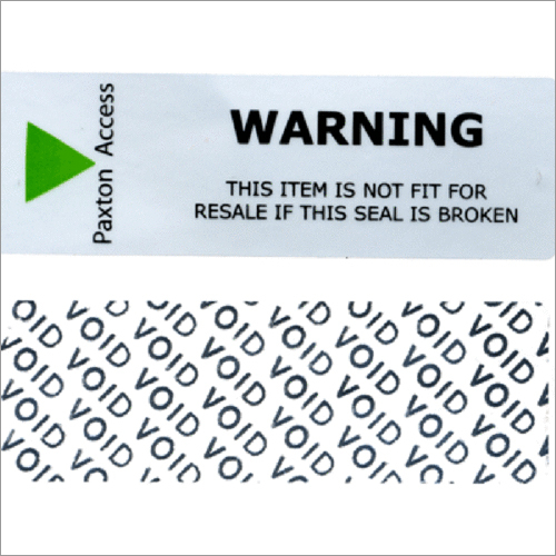 Security Adhesive Label