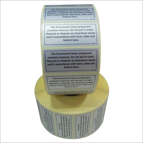 Polyester Adhesive Label Use: Industrial For Packaging