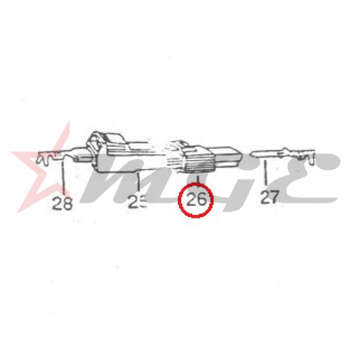 Vespa PX LML Star NV - Female Locking Connector - Reference Part Number - #C-4712789