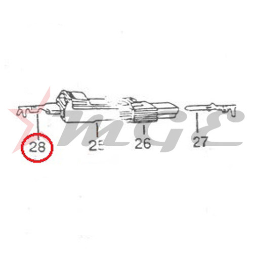 Vespa PX LML Star NV - Female Terminal - Reference Part Number - #C-4712792