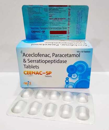 Aceclofenac , Paracetamol & Serratiopeptidase Tablets