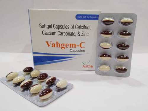Softgel Capsules of Calcitriol, Calcium Carbonate, & Zinc