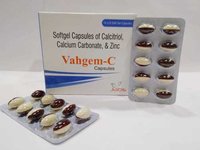 Softgel Capsules of Calcitriol, Calcium Carbonate, & Zinc