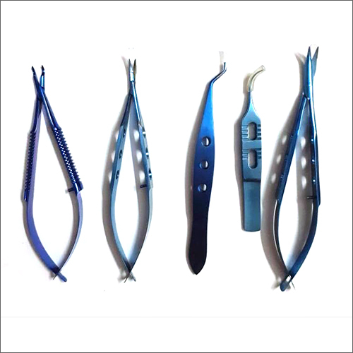 Ophthalmic Surgical Instruments Set in Titanium
