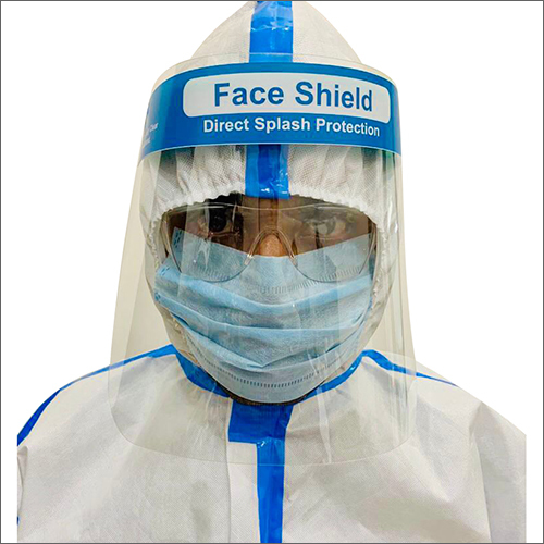 Disposable Face Shield - PET 200x250 mm Clear | Wide Coverage Splash Protection Lightweight Disposable