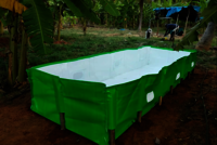 Megatex 450 GSM HDPE Organic Vermi Compost Maker Bed, 12ft x 4ft x 2ft (Green)