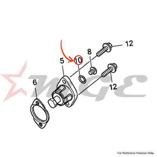 O-ring, 1.5x9.5 For Honda CBF125 - Reference Part Number - #91306-KRM-840