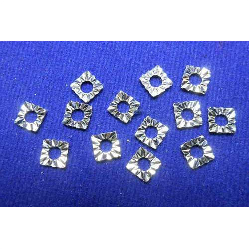 4 MM Sterling 12 Cut Square Miracle Plate Findings