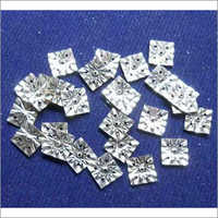 12 Cut 4 1 Hole Square Silver Miracle Plate Findings
