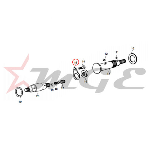 Lock Ring Timing Shaft For Royal Enfield - Reference Part Number - #140016/B - Material: As Per Photo