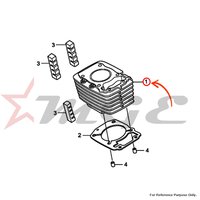 Cylinder Comp. For Honda CBF125 - Reference Part Number - #12100-KTE-910, #12100-KWF-960, #12100-KWF-900, #12100-KTE-A00