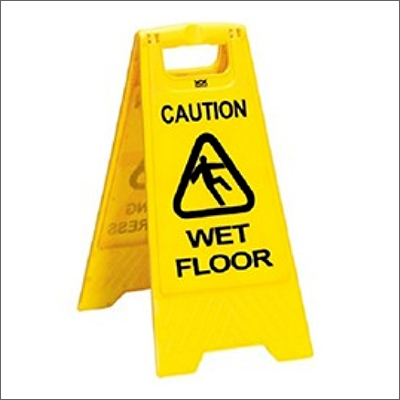 Yellow Wet Floor Safety Sign Board