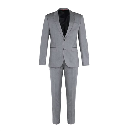 Mens Grey 2 Pieces Suit