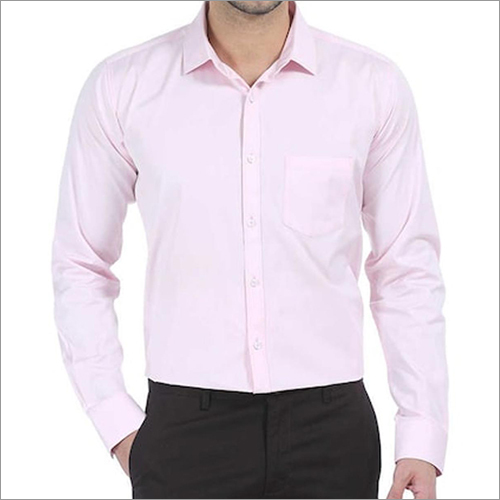 Mens Light Pink Formal Shirts