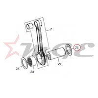 Thrust Washer For Connecting Rod For Royal Enfield - Reference Part Number - #500216/B