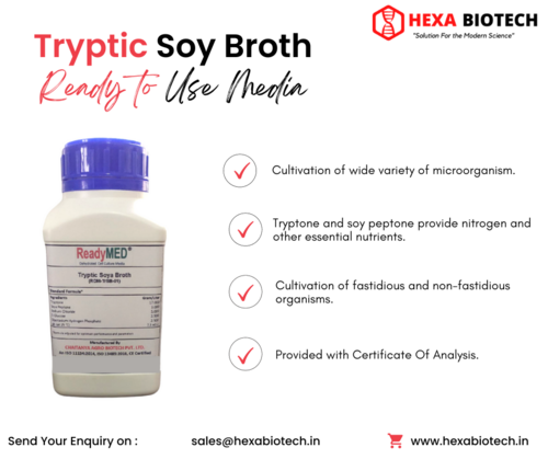 Tryptic Soya Broth (RDM-TrSB-01) - 500 Grams