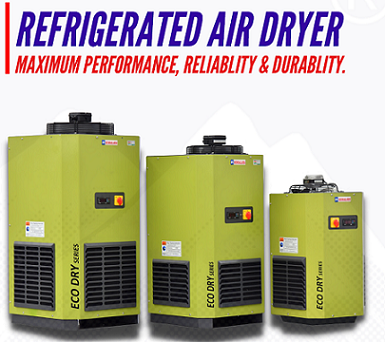 Green / Black Refrigerated Air Dryer