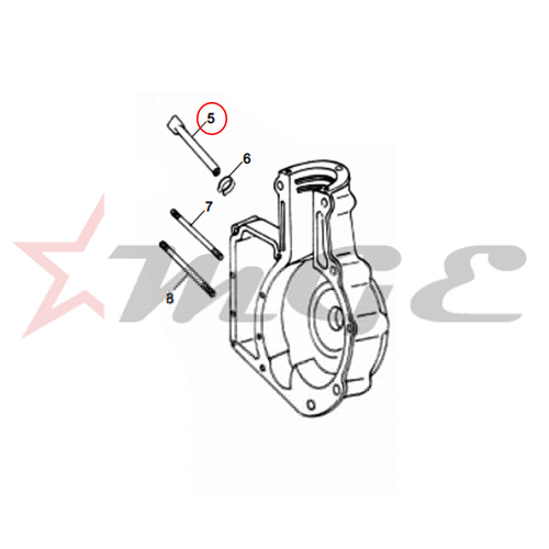 Breather Pipe (Noises Norms) For Crankcase For Royal Enfield - Reference Part Number - #560156/B, #560156/A