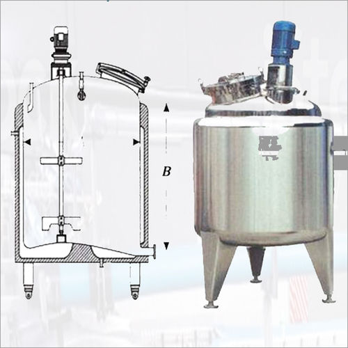 Silver Ss Mixing Tank