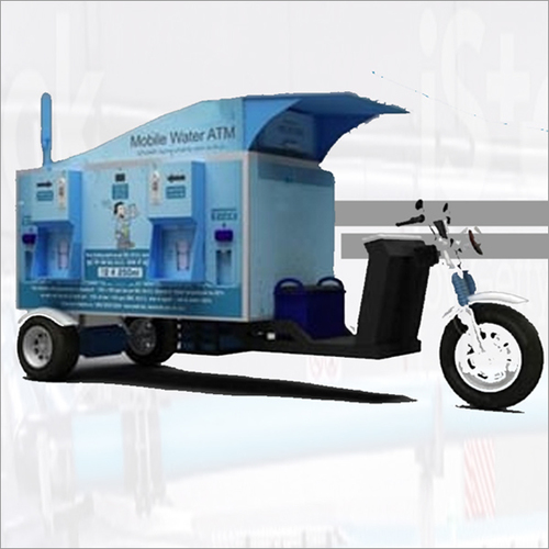 Blue E-Rickshaw Water Atm Machine