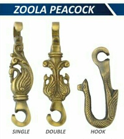 Brass Jhula Peacock Chain