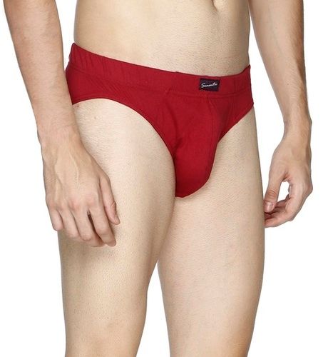 Marooncotton Solid Briefs Innerwear With Stretch Age Group: 18 Above