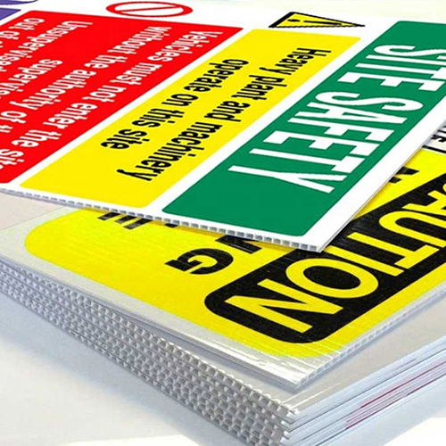 Advertisement Pp Corrugated Sheet - Color: Yellow