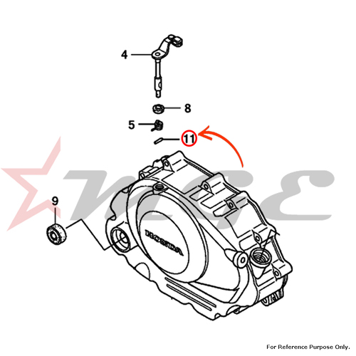 Pin, Spring, 3x10 For Honda CBF125 - Reference Part Number - #94305-30102