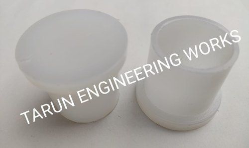 White Round Plastic End Cap