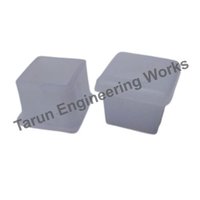 Square Hdpe Tube End Cap - 3/8 Inch X 3/8 Inch, White | Fine Finish, Plastic Material, Thickness Tolerance: 0 Millimeter